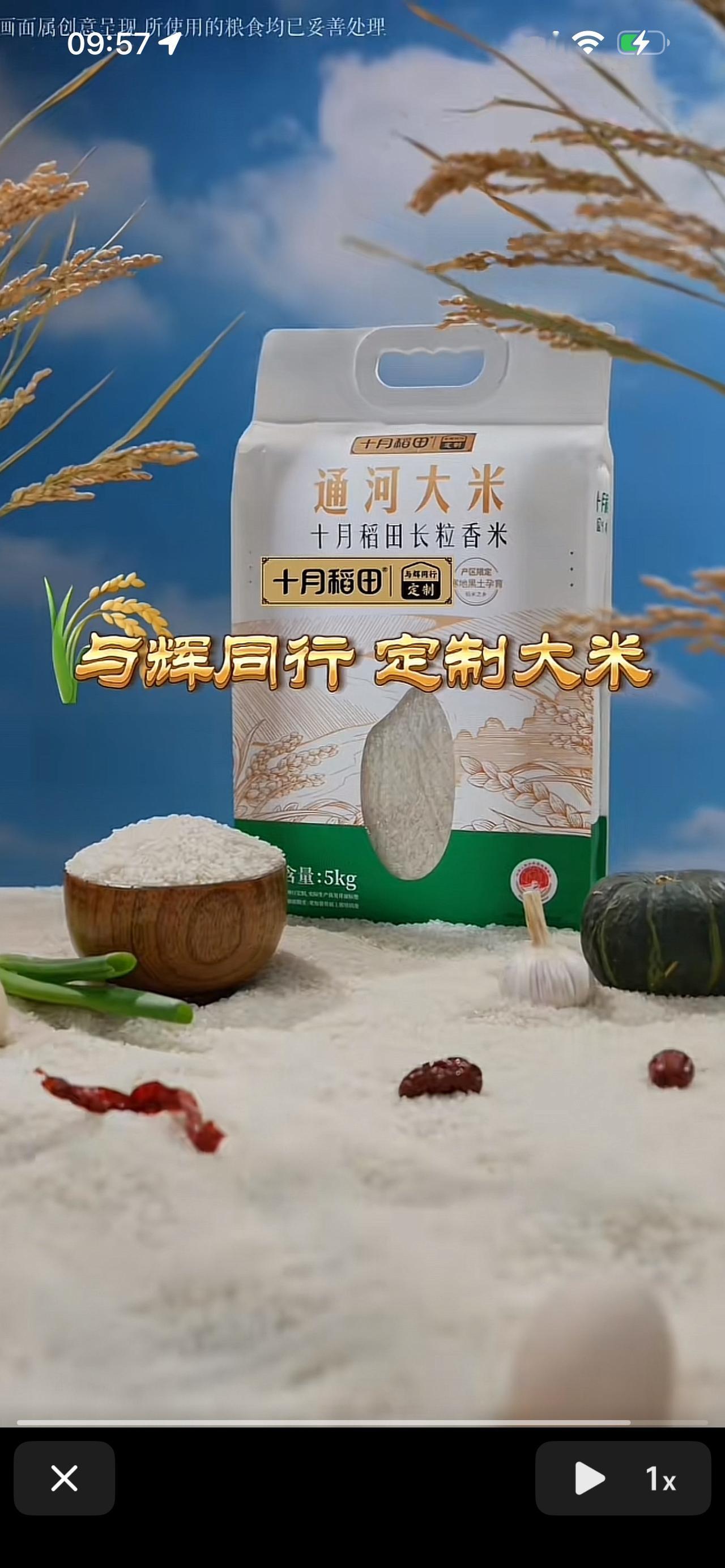 12月23号与辉同行的定制大米终于来了，不早不晚刚刚好，上次大米专场的大米还