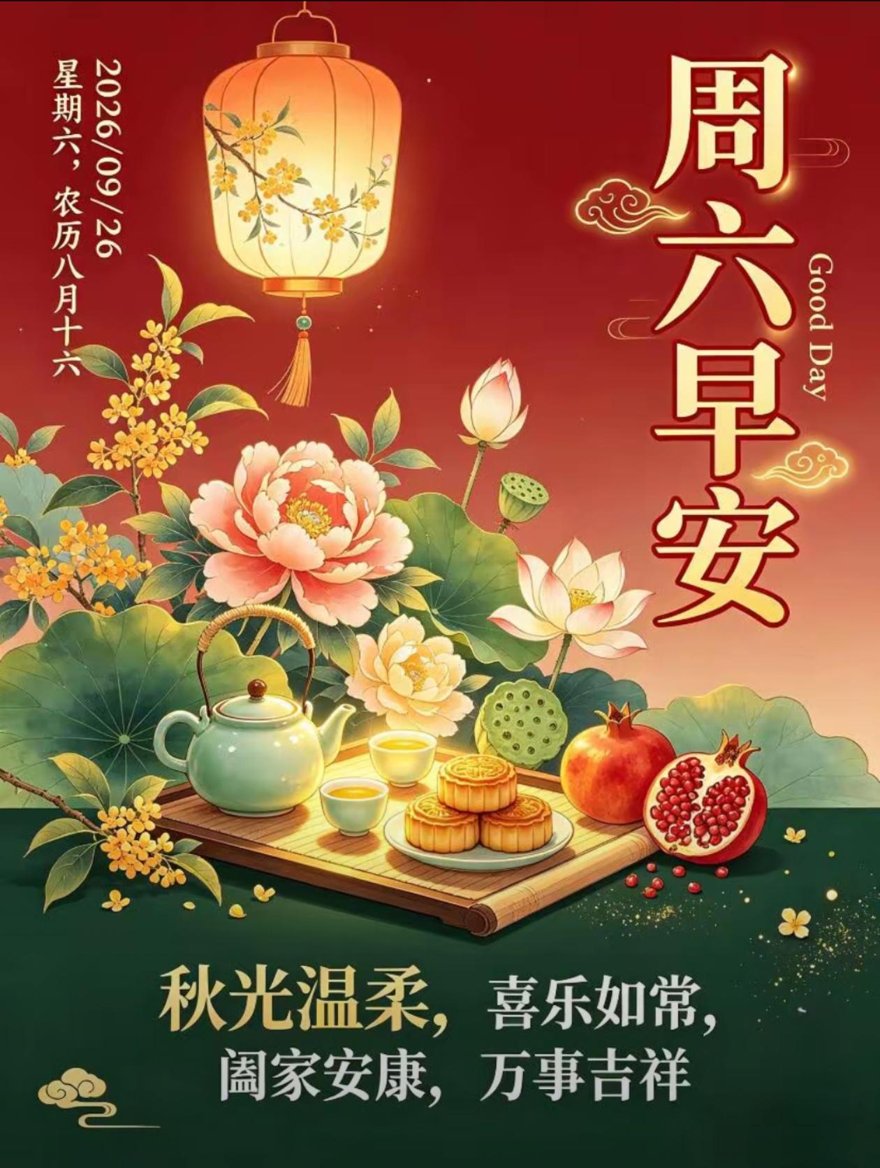 2026./9月26日，双节呈祥，桂耀山河，盛世团圆🍁🏮双节
