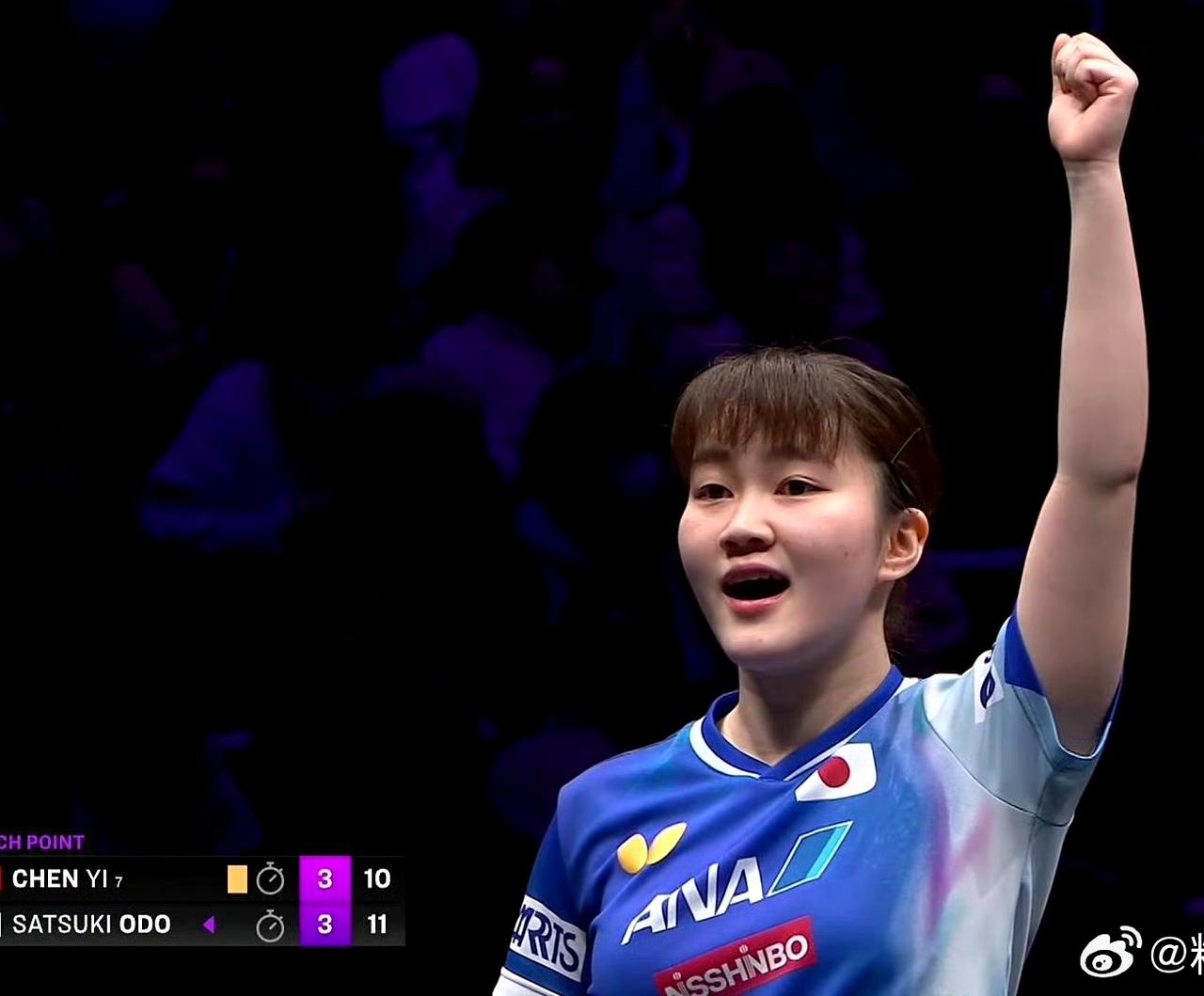 3-0王曼昱3-1郑怡静4-3陈熠照这样的势头打下去，大藤沙月打进决赛也成