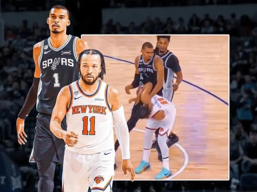 逃过一劫！文班亚马推搡布伦森动作没有被追加处罚在NBA总决赛G3的争夺中，文班