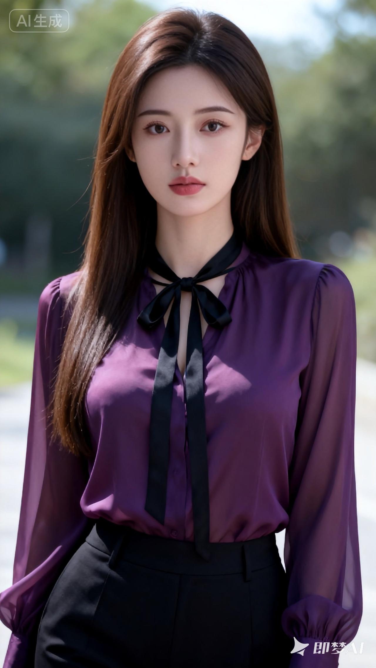 优雅紫调穿搭，尽显都市女性魅力！💜✨