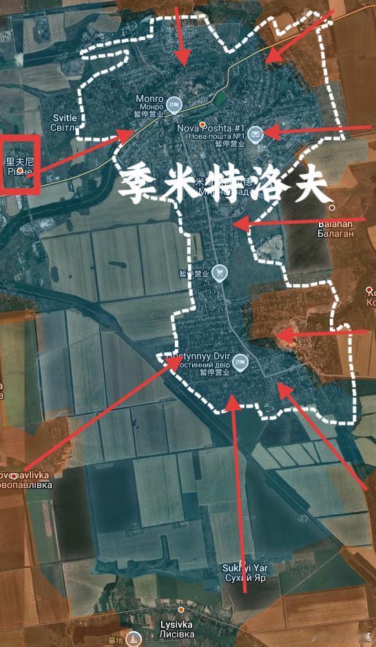 11月4日即今天，非常重要的信息是俄军进入里夫尼，这意味着红军村俄军开始清理，