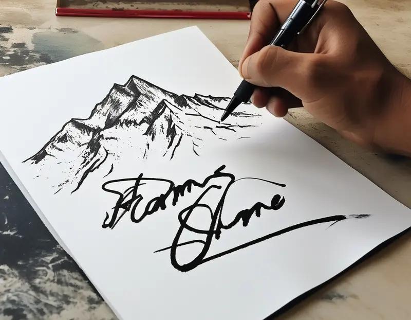 写自己的艺术签名，其实没那么难。首先得选个风格，是潇洒飘逸风，还是端庄稳重风。比