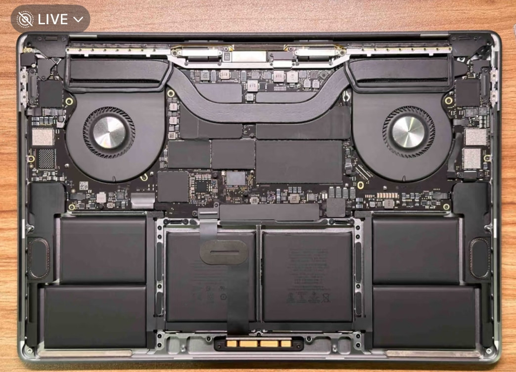 感受下苹果的工业设计，MacBookPro2019款，居然是单热管压酷睿i9