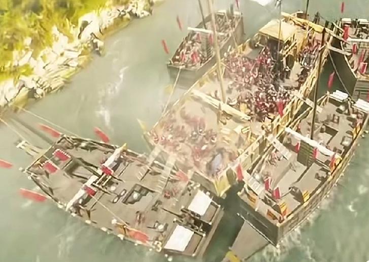 历史上中国与日本发生过三次海战，第一次白江口之战，大唐170艘战舰完虐日本800