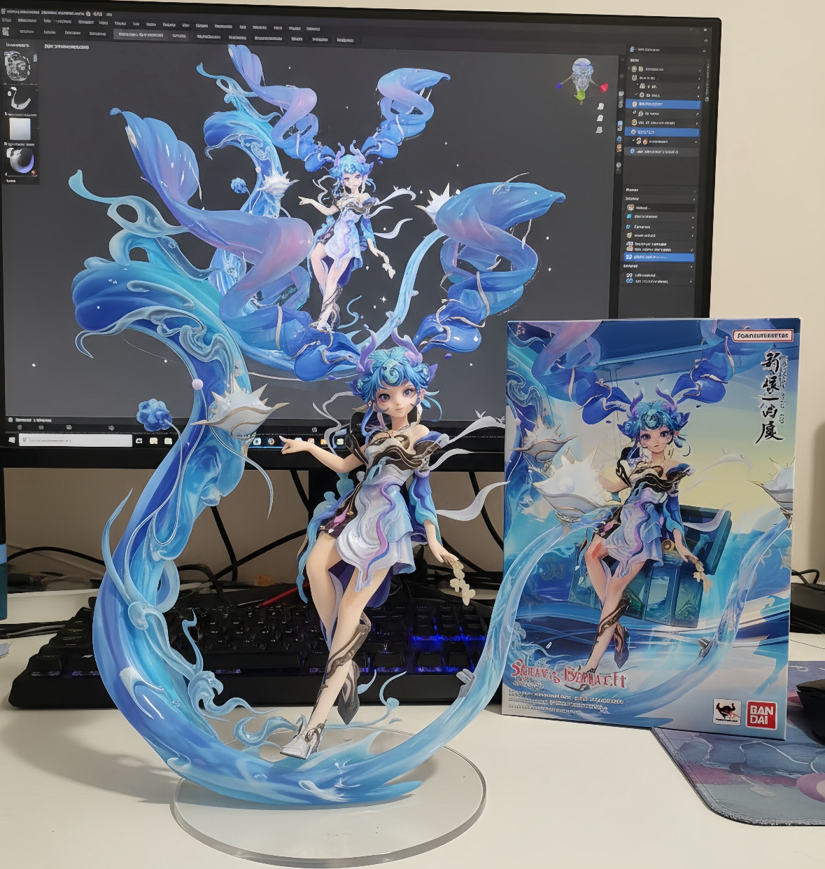 是安琪拉手办耶，真的太精致了！如果真的有就好啦～[点赞]次元市集狂欢季微博潮玩