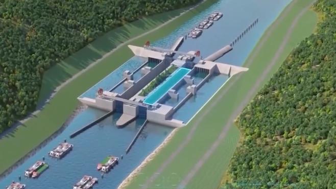 平陆运河全线通水标志着我国西部陆海新通道建设取得里程碑式突破。马道枢纽凭借29.