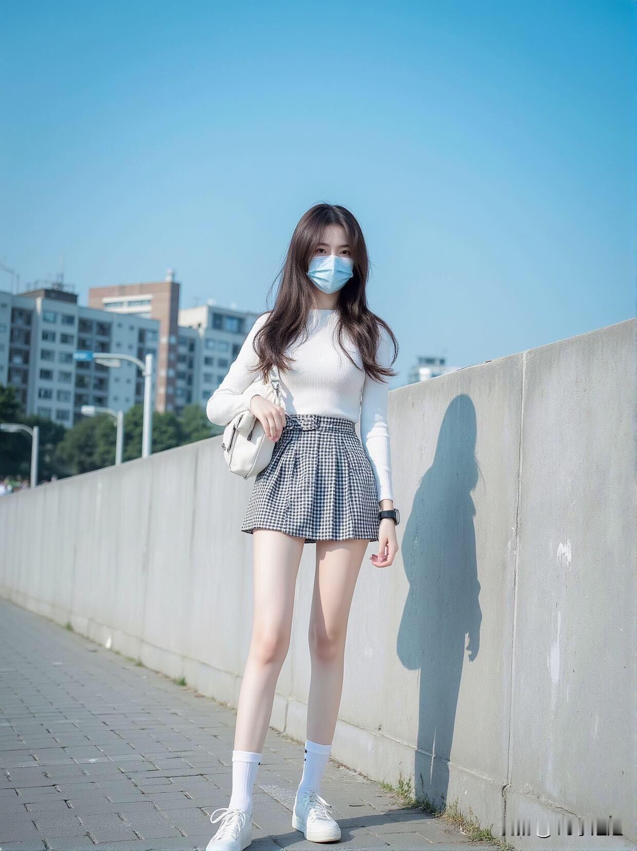 阳光明媚的一天，元气少女穿搭指南🌞👗👟女生的丝袜一般能穿多久