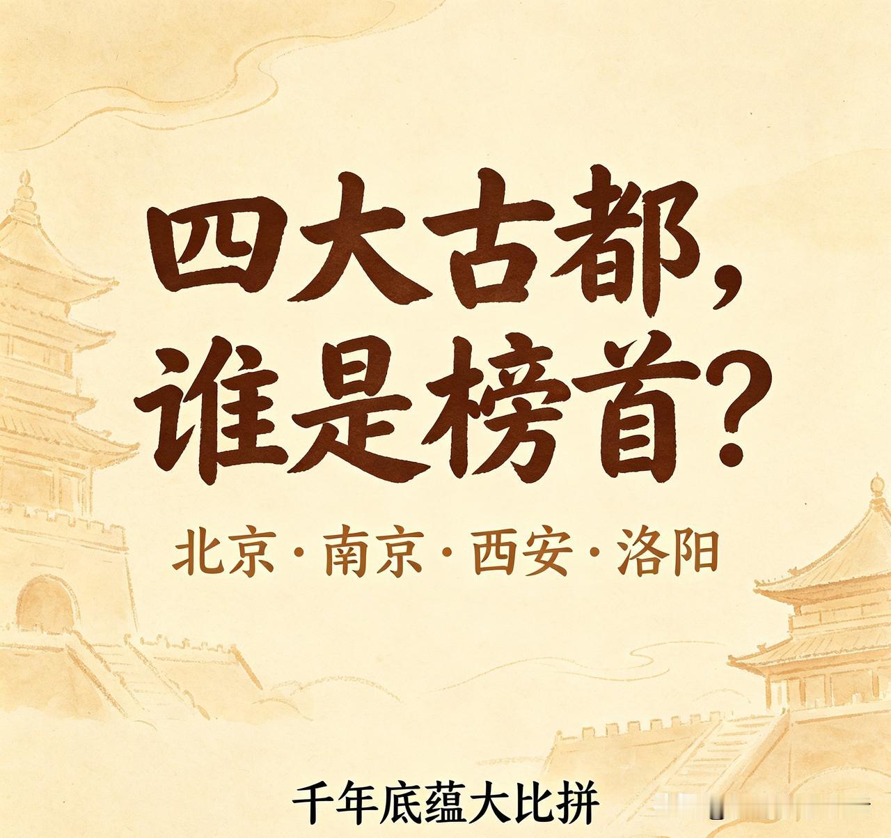 北京、南京、西安、洛阳并称四大古都，四座城市各有深厚历史底蕴。西安坐拥十三朝
