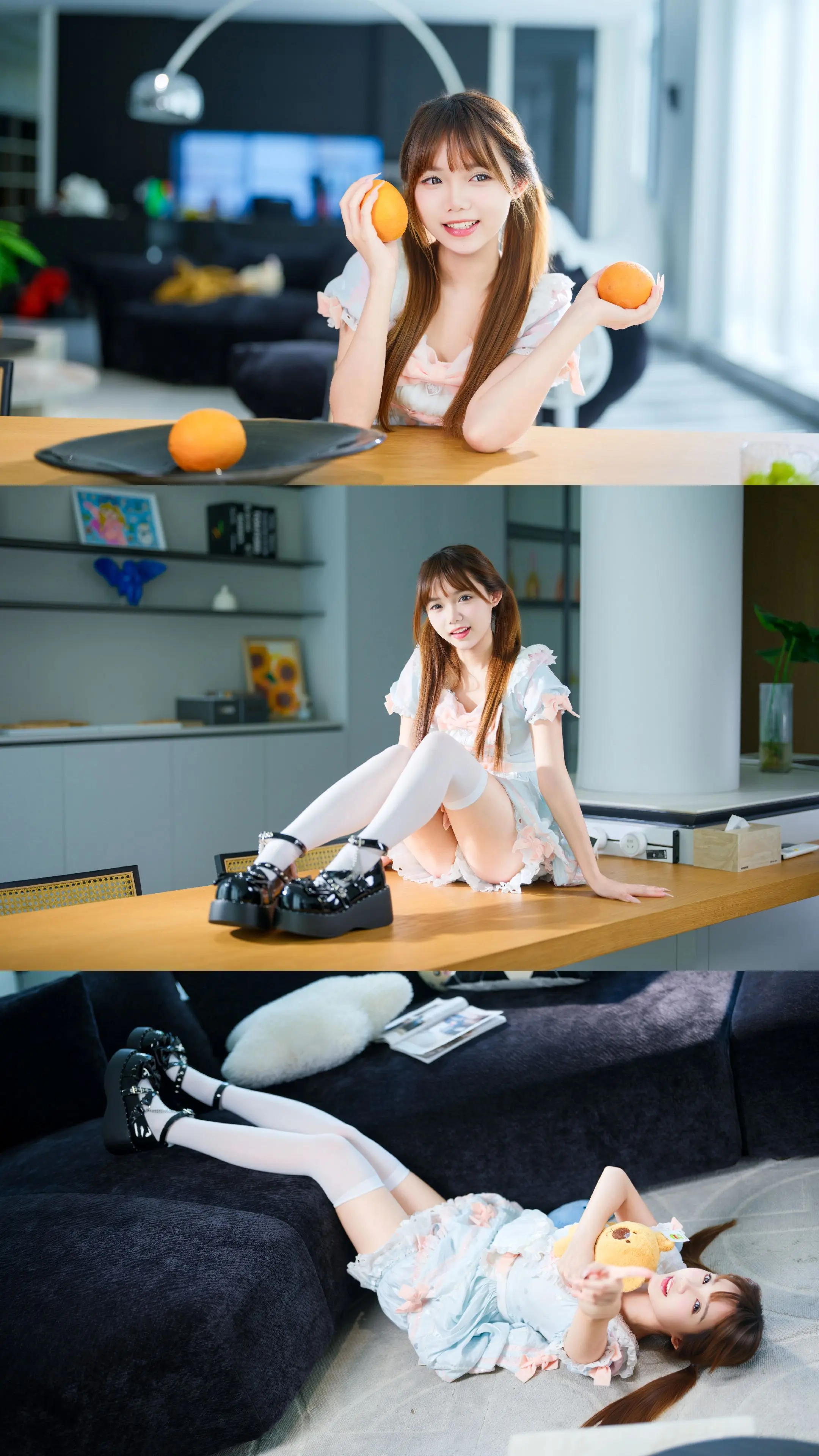 洛丽塔少女小瑶的宅家生活。 相机：富士GFX1002，551.7。