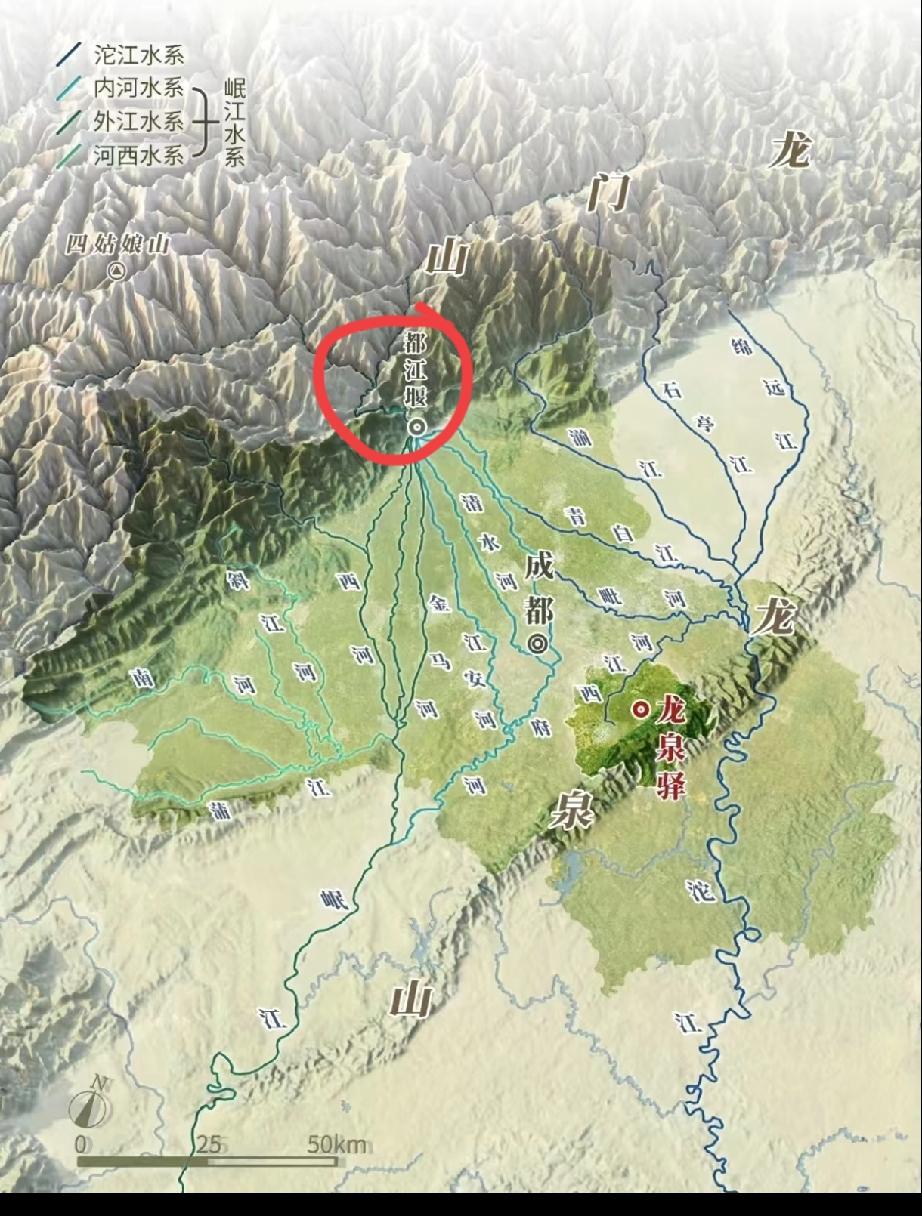 就不能在都江堰那里休整一下、把成都城区搞一条大一点的河吗，成都最大的短板就是无大