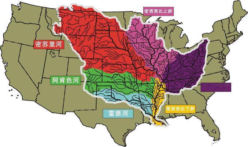 一条河的流域面积占了全国41%，密西西比河被誉为美国版的“母亲河”，是北美洲最长