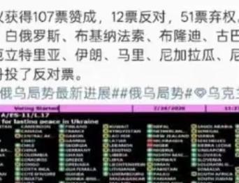弱国无外交啊！在2026年2月24日联合国大会有关乌克兰和平议题的表决中，选择支