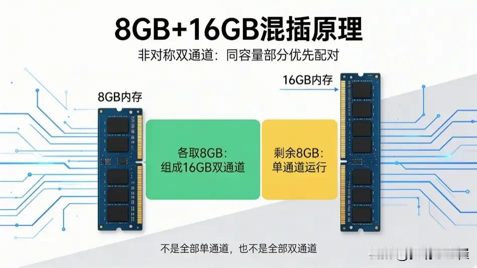 内存融合到底是不是毫无用处?内存条可以8g和4g混装吗之前老电脑单插8GB内
