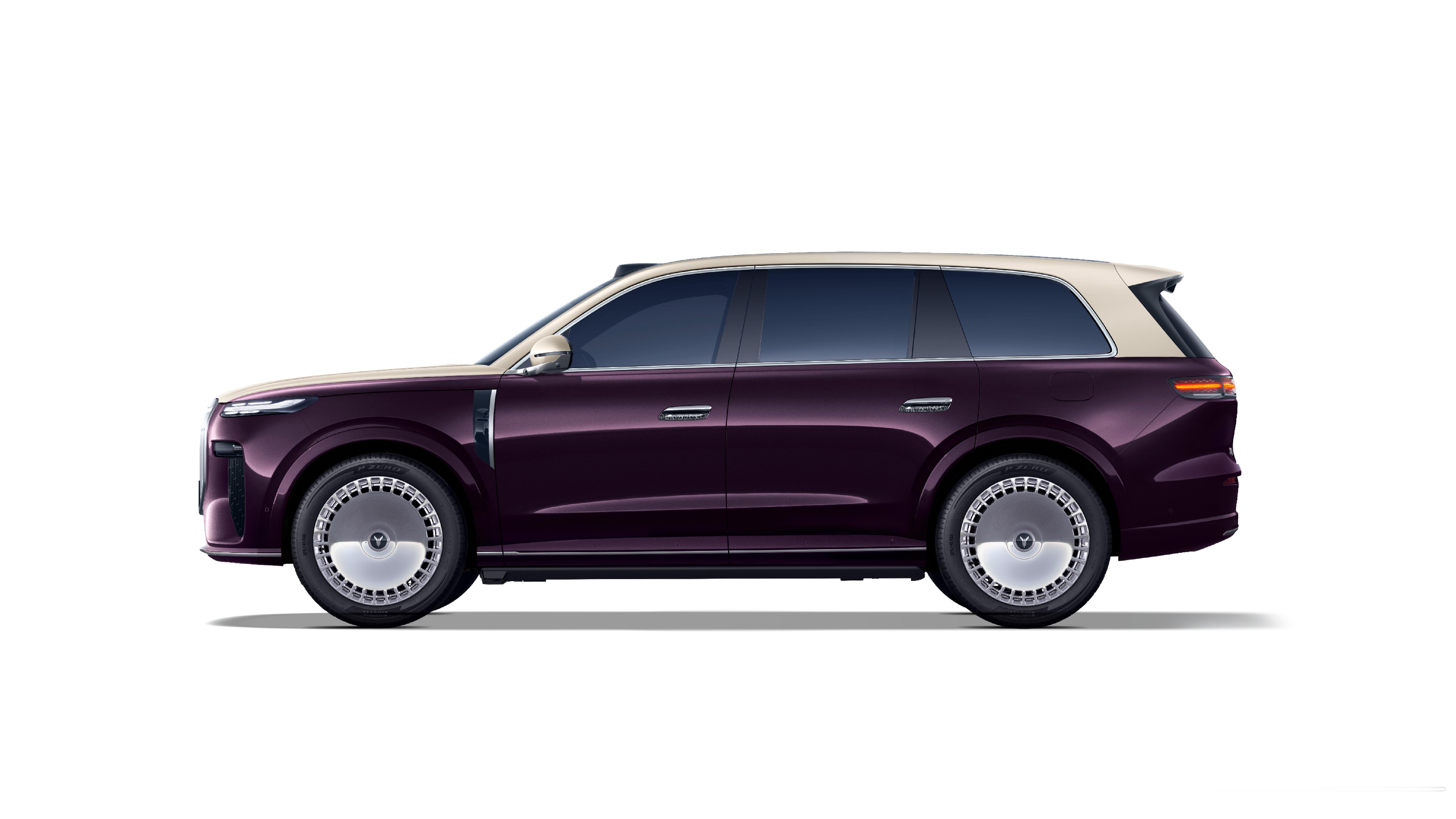 岚图泰山8款外观配色鎏金紫图1玄墨金图2赤霞紫图3远山蓝图4香槟金图5