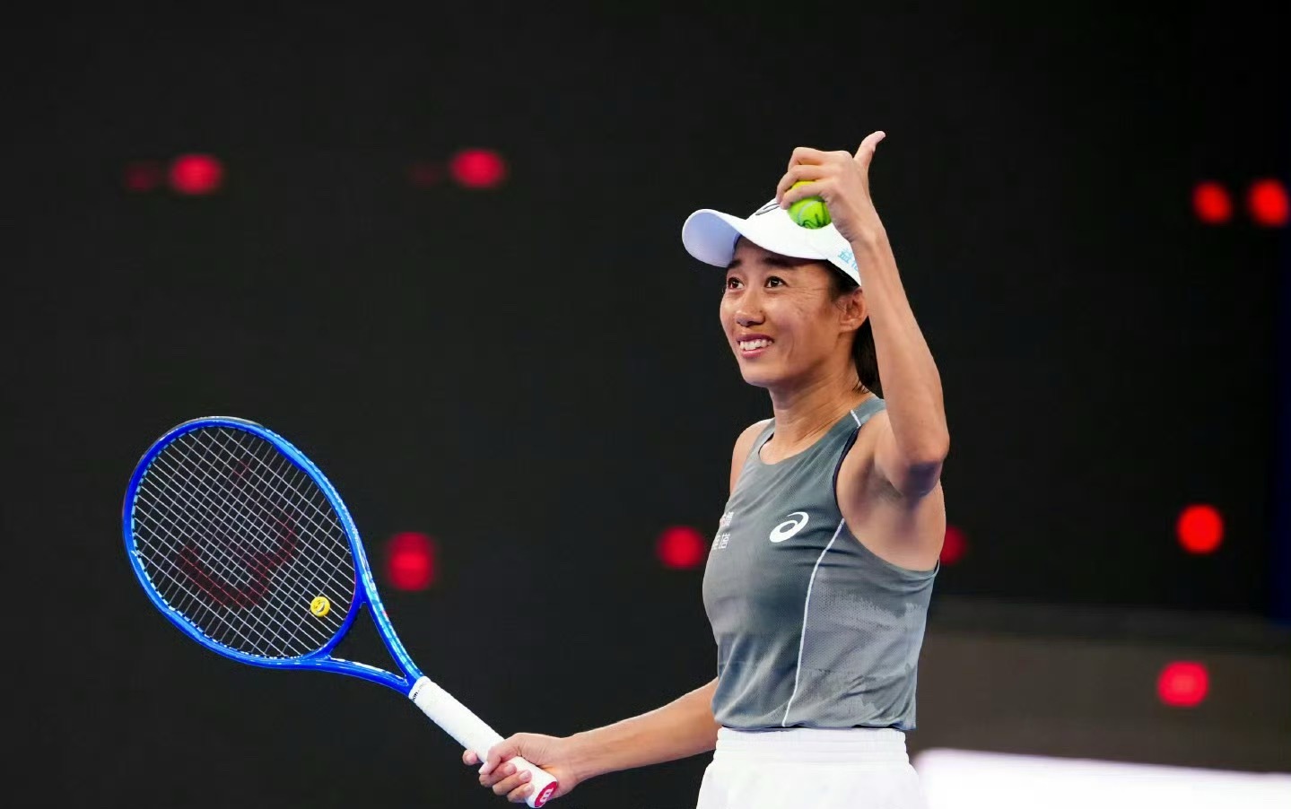 张帅！一生要强的中国女人👩宝刀未老！香港WTA250女单首轮比赛张帅🇨🇳以