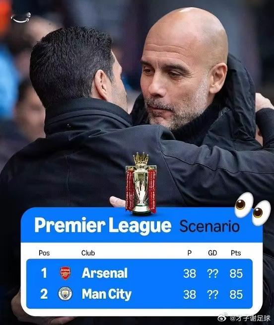 英超第32轮本周打响，榜首阿森纳1-2爆冷不敌伯恩茅斯，目前多赛两场领先曼城9分