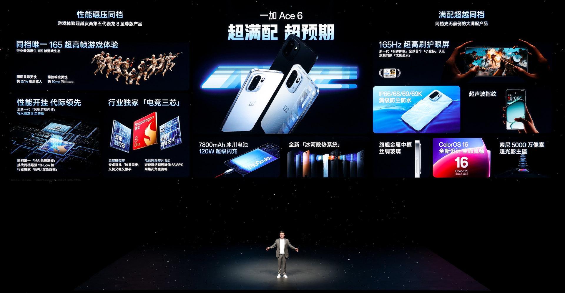 一加Ace6正式发布了，售价2599元起！这次Ace6的质感直接向大哥看齐了，金