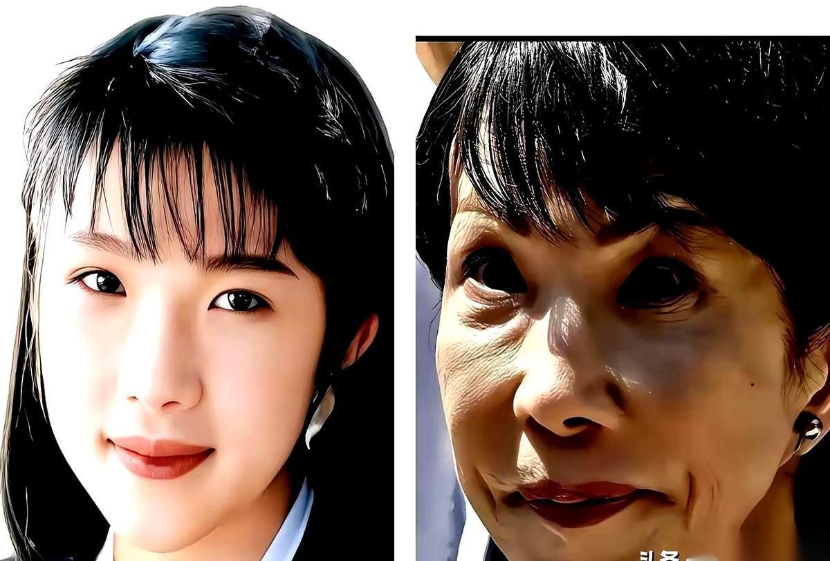 我今天看到两张照片,说实话,后背有点发凉。一张是90年代的,一个电视台女主持,