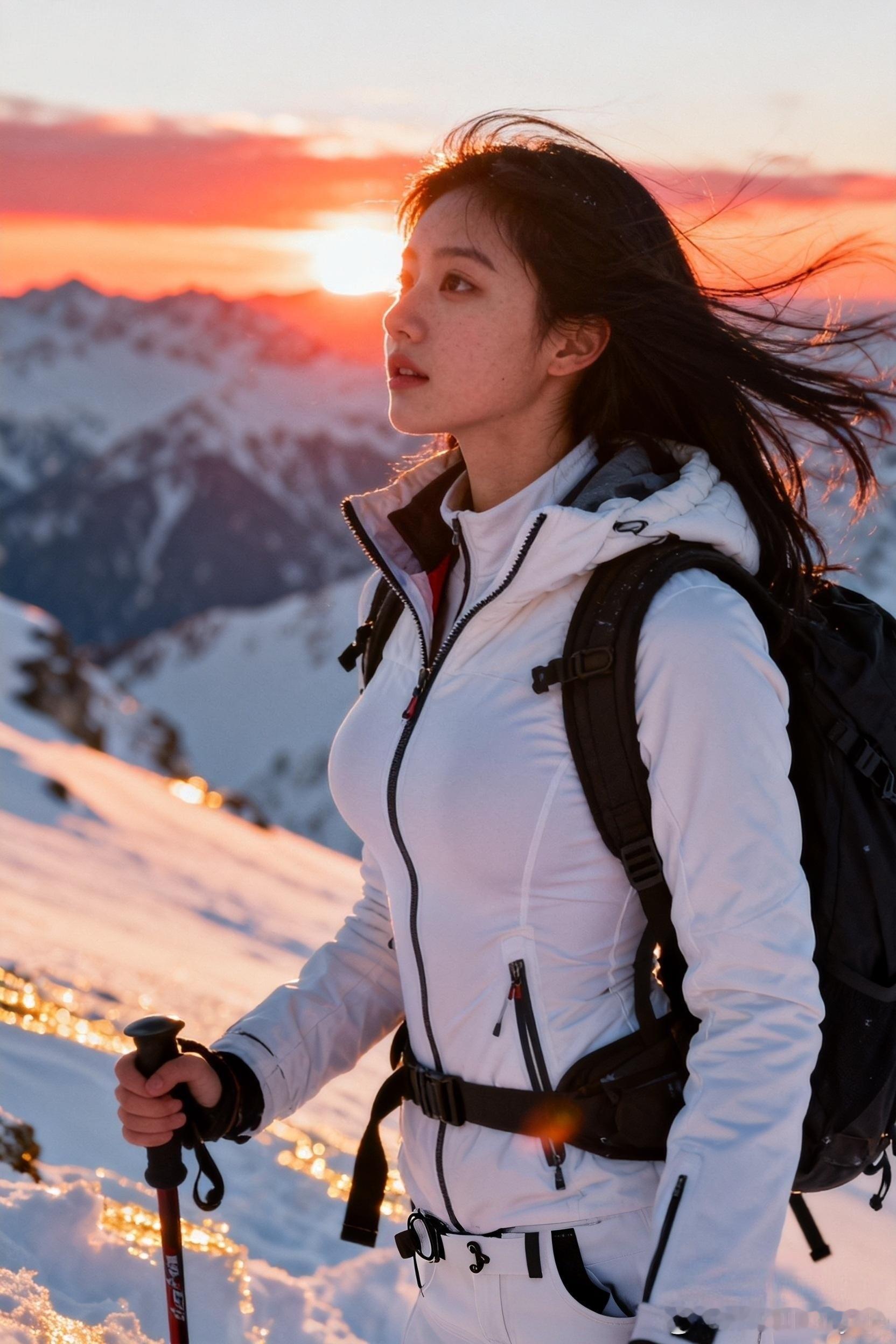 趁年轻，为何不追一场雪山日落？这也许就是翻山越岭的意义吧！行摄漫记聂小仙