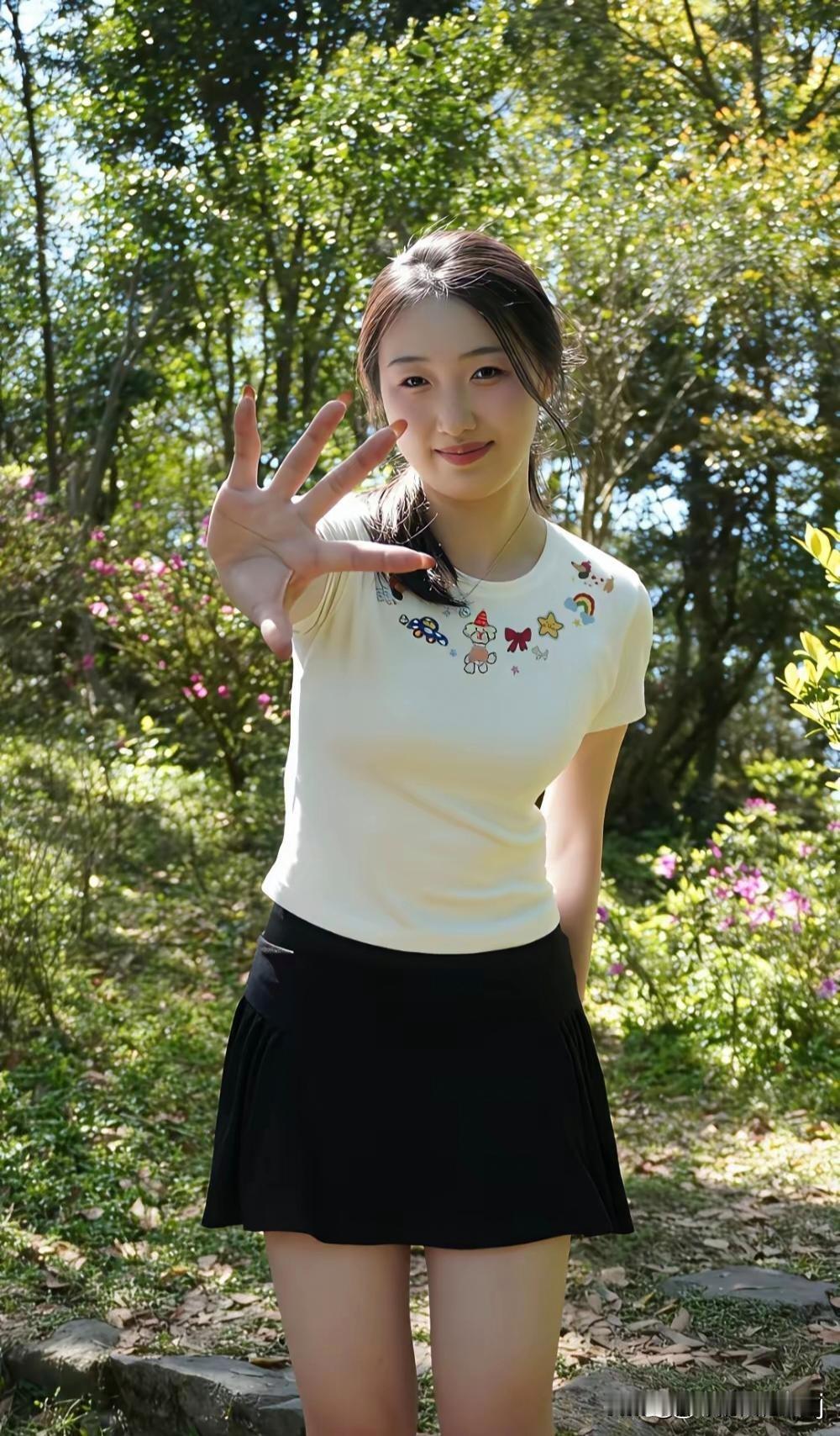 在树林中拥抱自然，感受阳光的温暖！🌳🌞