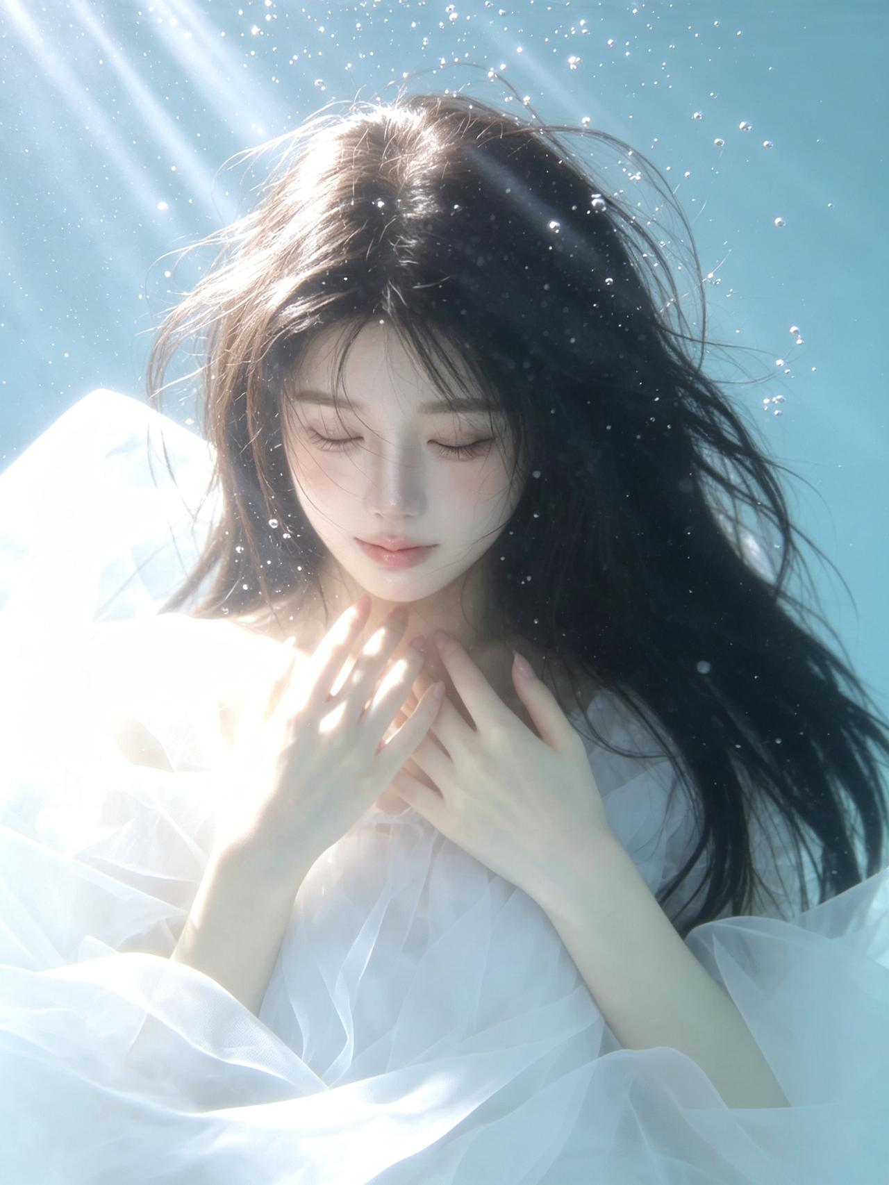 水下人像，没有哪个摄影师能拒绝。那种唯美，水光一色的清澈和纯洁，会让人眼前一亮。