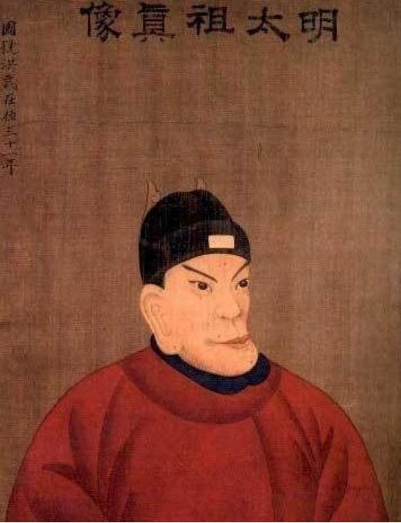 1953年，毛泽东前往参观朱元璋墓，看到朱洪武的画像：长瘦脸、大下巴、厚嘴唇、