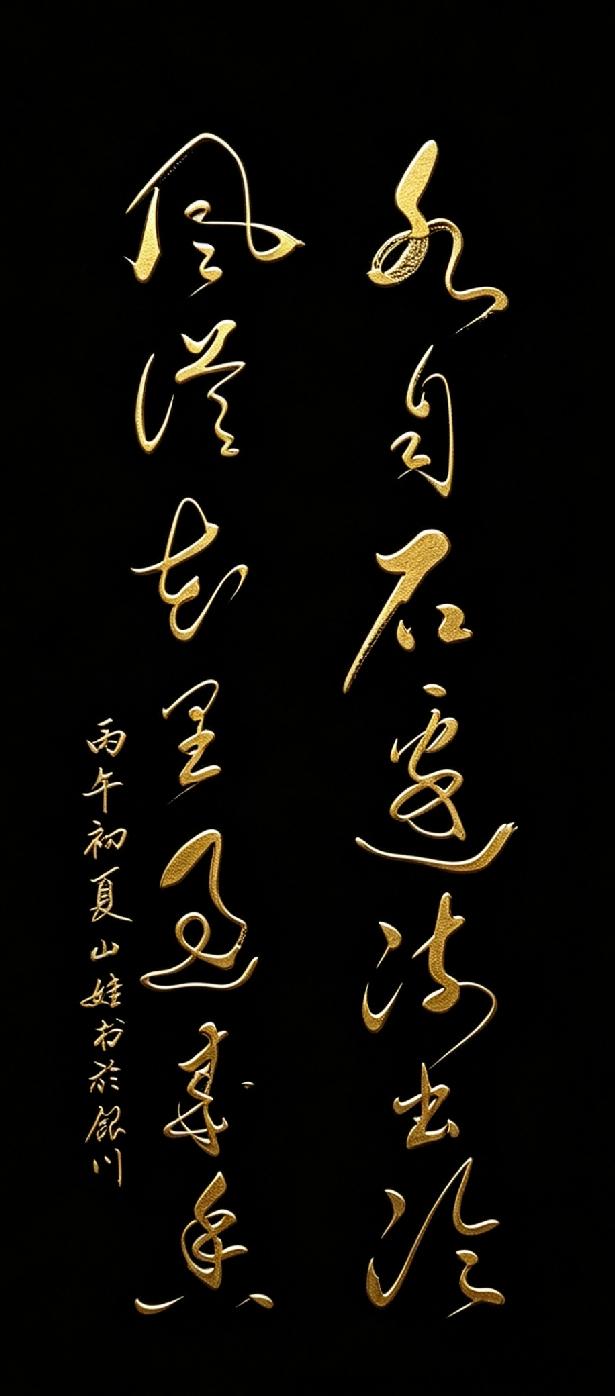 短短十四字写尽世间清雅禅意。字句本身意境清雅空灵：山石泠泠，流水自带清寒；繁花
