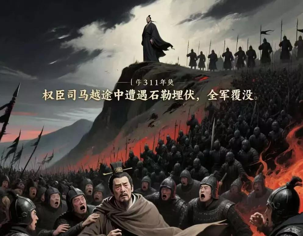 公元311年，权臣司马越病逝，王衍率军护送司马越灵柩回东海封国，途中遭遇石勒埋伏