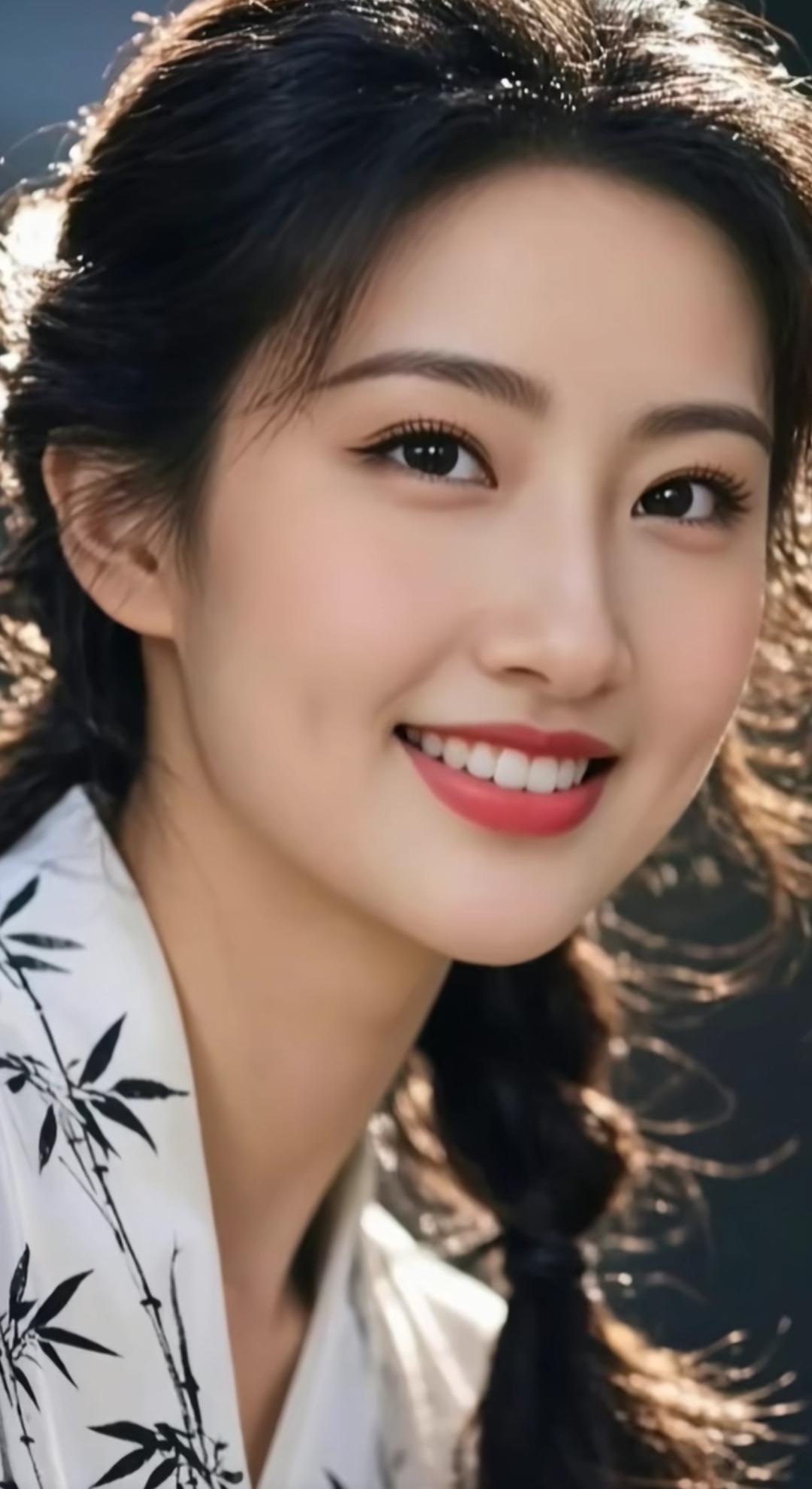 清新自然，笑靥如花，竹影婆娑间，少女如画。高雅气质美女美女人像群