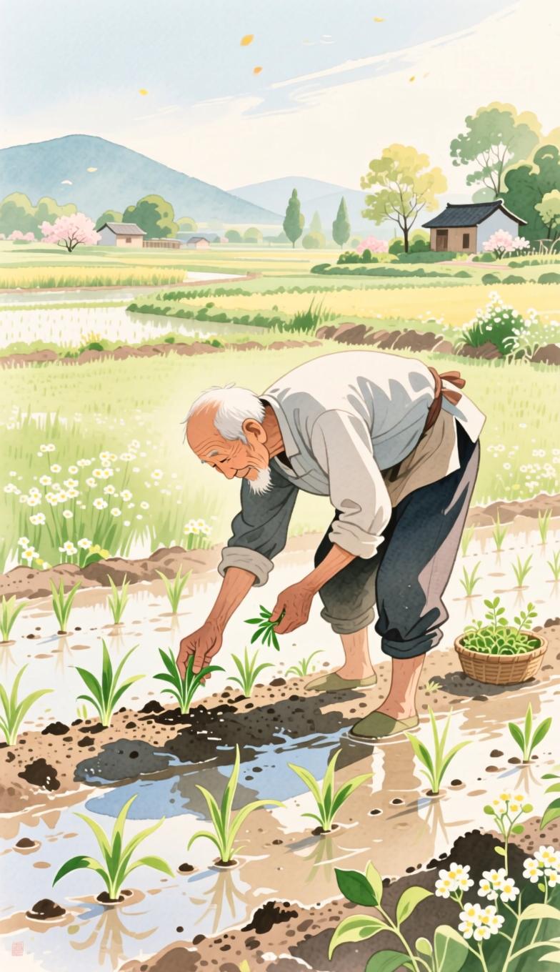 1. 耕春耕夏耕丰收2. 流汗流泪流丰年完整文案：上联:种田种地种希望