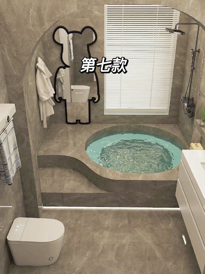 卫生间再小也可以做的砌砖浴缸～你喜欢哪个？