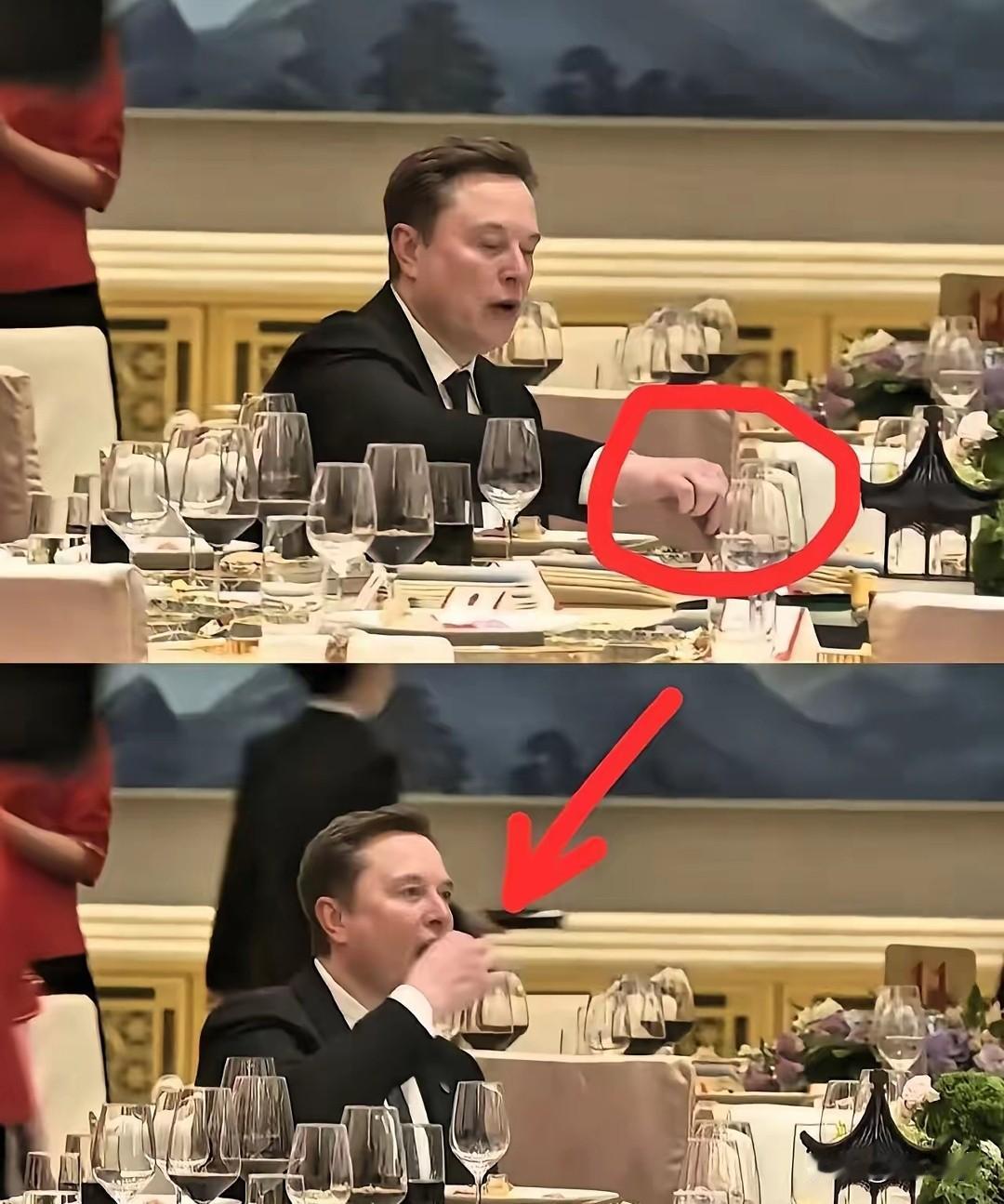马斯克是世界首富，他在国宴晚会上偷吃凉菜照片火了，真是万众瞩目，难得的是他至今还