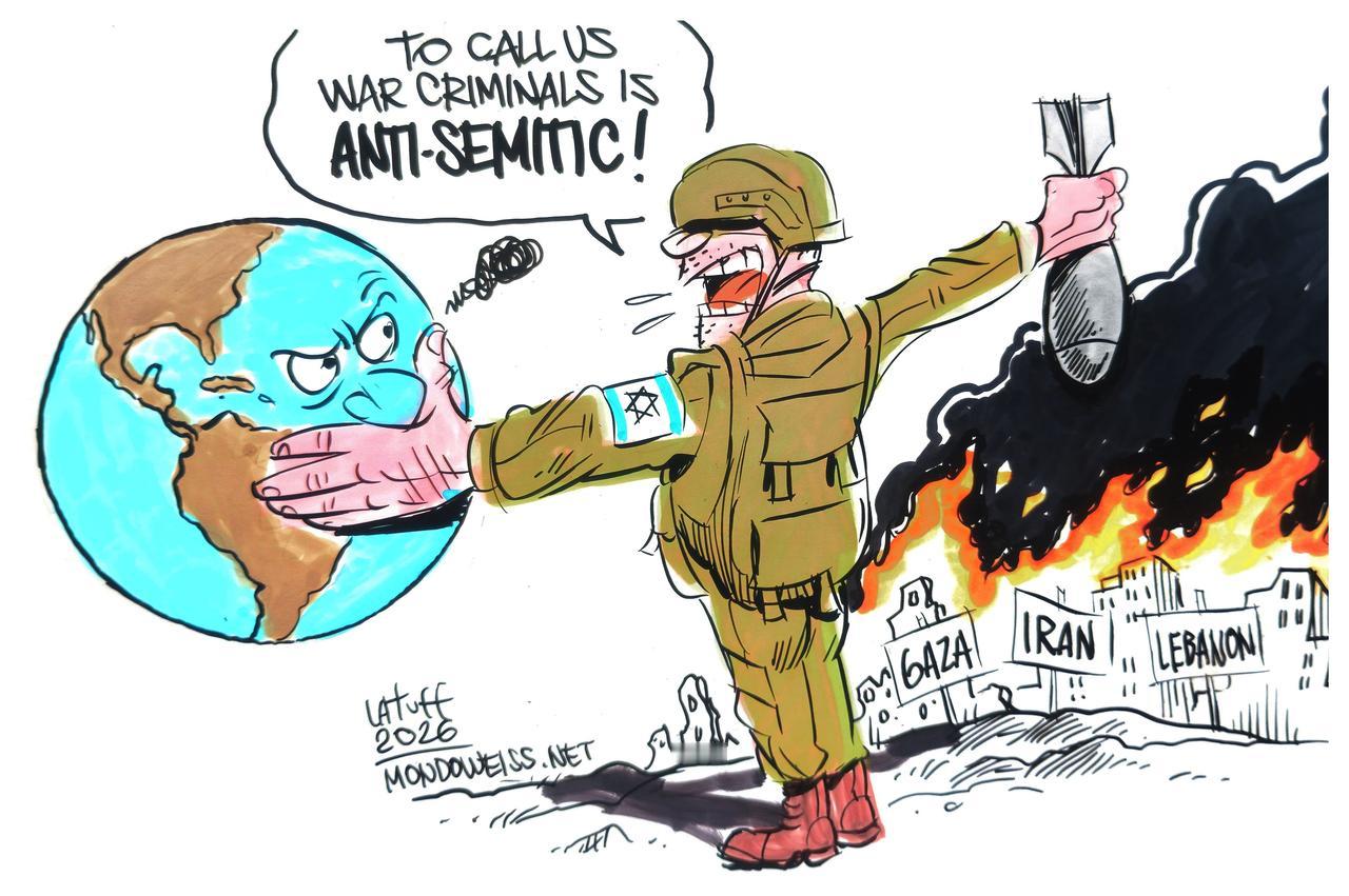 据X博主漫画：世界还会允许以色列一犯再犯战争罪多久？