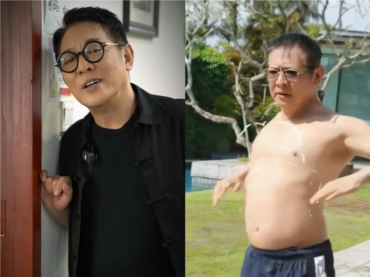 李连杰光膀子游泳惊呆网友！胸膛无疤破换心谣言，养生秘诀竟如此简单