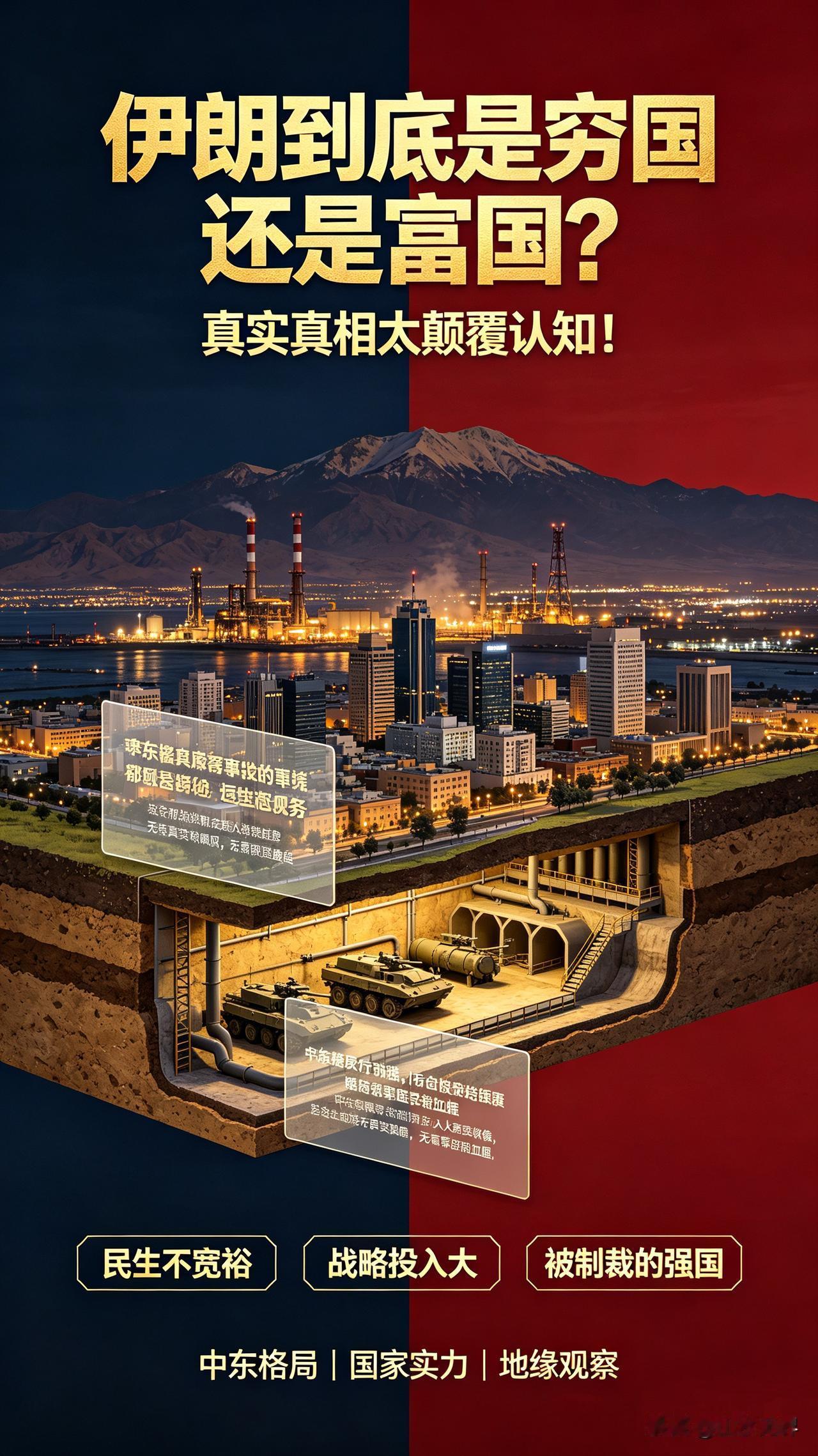 伊朗到底是穷国还是富国？真实真相太颠覆认知！很多人始终看不懂伊朗，它是一个
