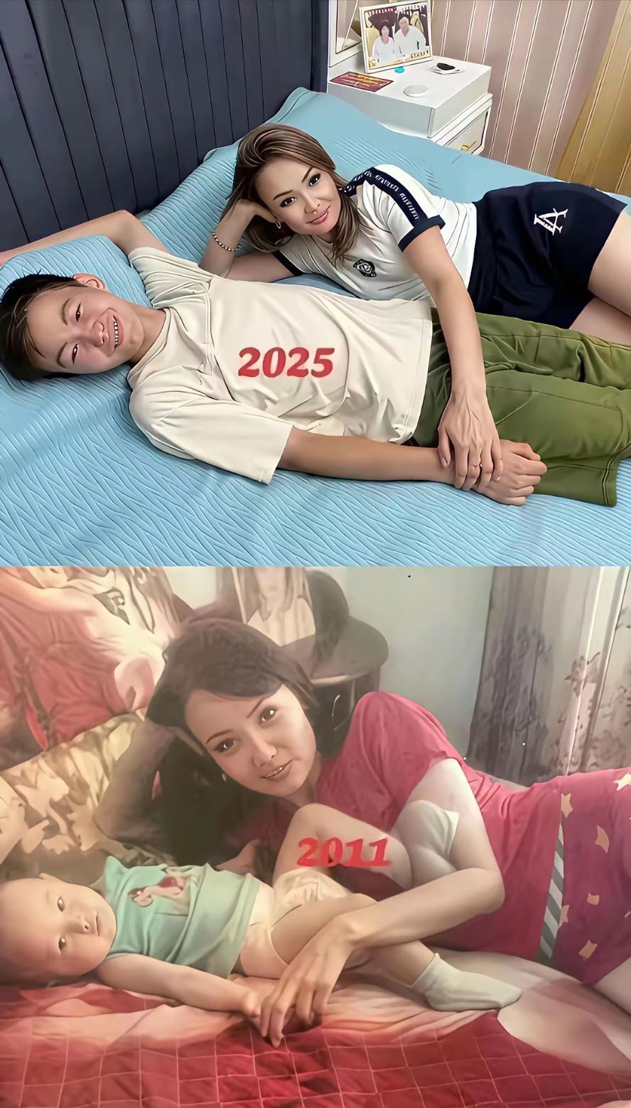 十多年的时光这个女人的样貌怎么没有变😯。她怎么做到的呀