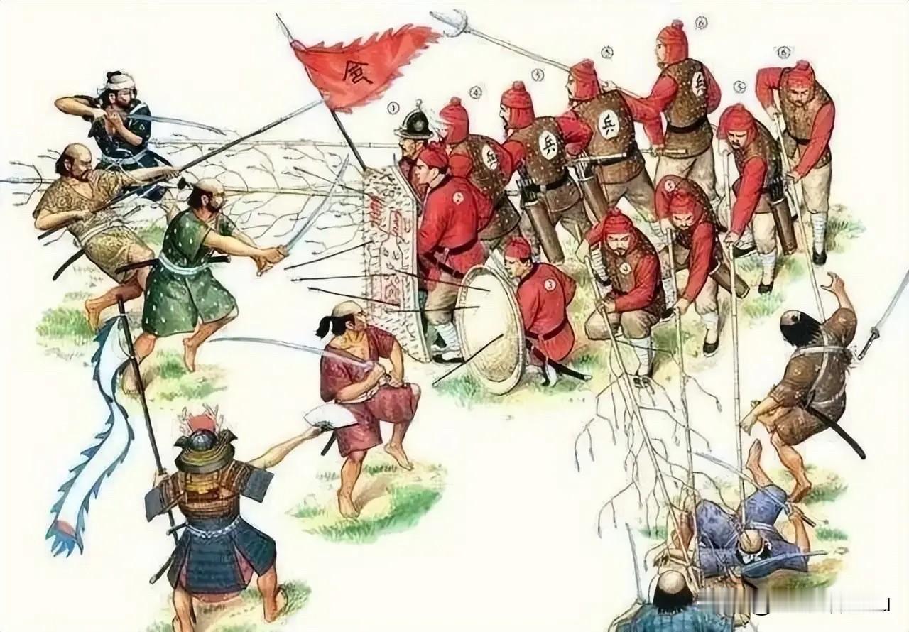 戚继光分饼明朝嘉靖年间，戚继光在浙江抗倭。一天，他率军追击倭寇，翻山越岭三十