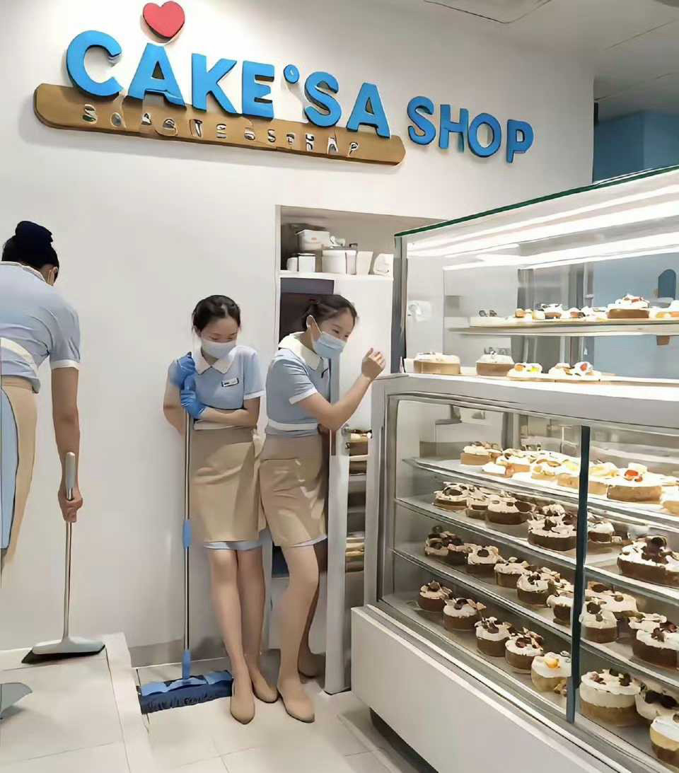 只是一家面包店，没必要穿得这么正式吧？