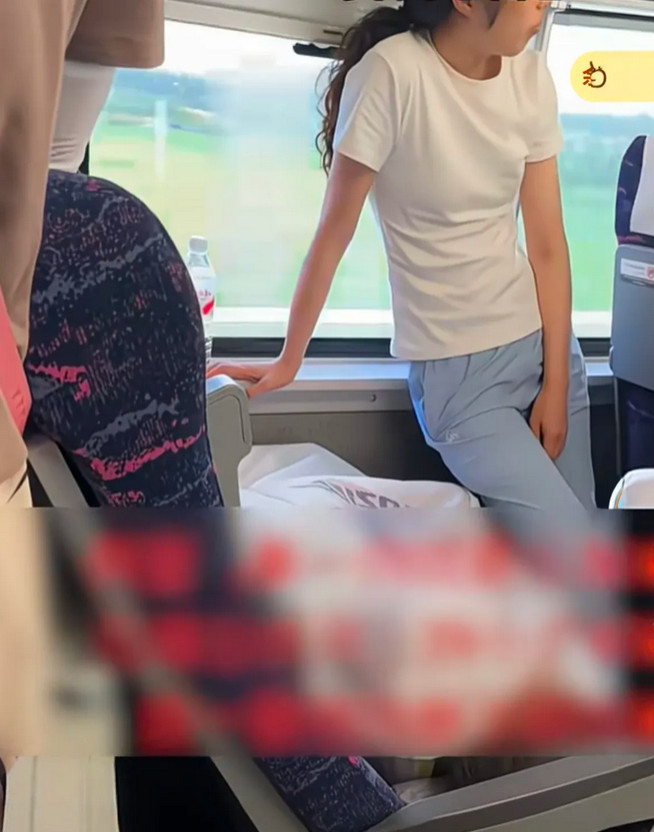 高铁上，妈妈为了让女儿睡的舒服一些，自己却站了四个小时。舍得给女儿花48元买