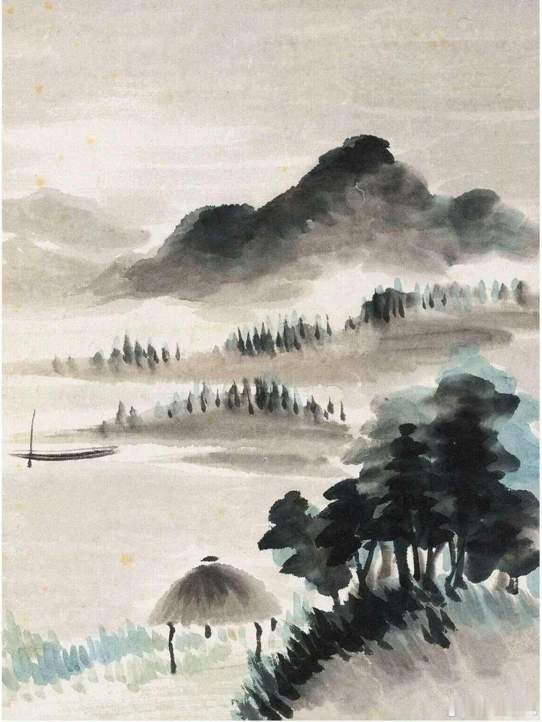 翁同龢《仿华嵒山水册》。翁同龢（1830-1904），字叔平，号松禅，江苏常熟