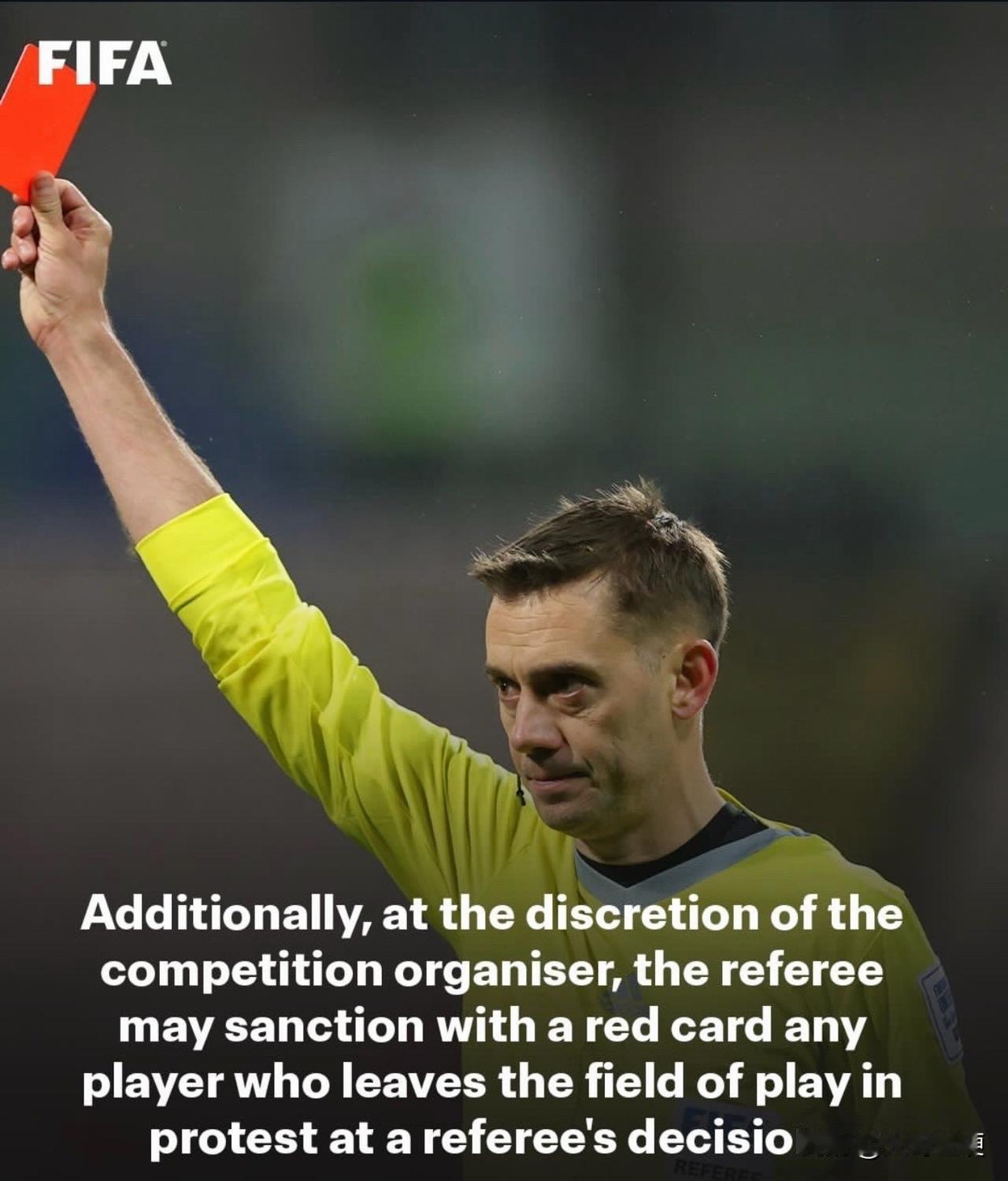 重磅！国际足联两项新规出炉：球员在场上对峙时捂嘴将被红牌罚下！中足联、中超又得开