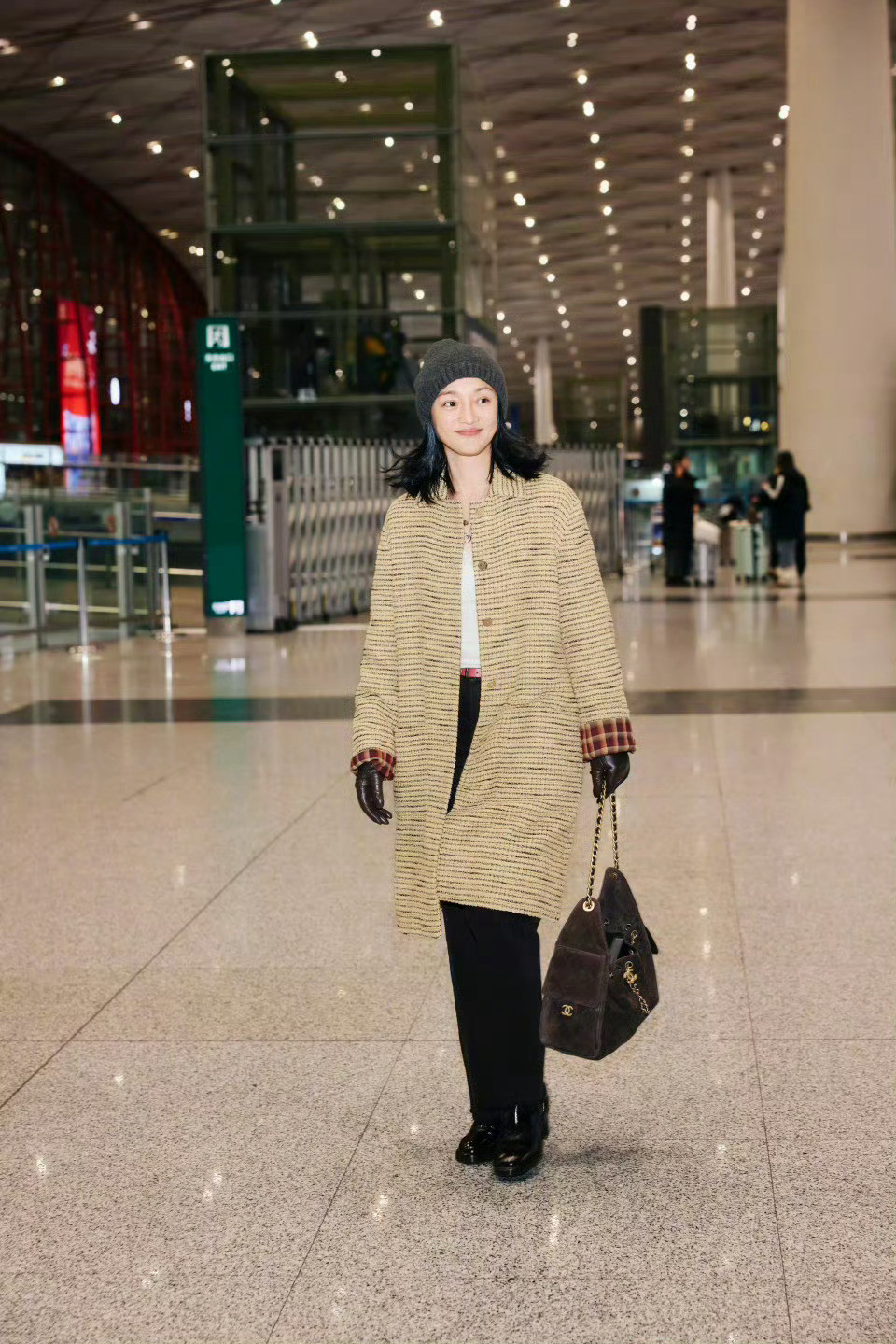 周迅×CHANEL2026春夏高级定制发布会机场出发造型大片✈️巴黎高