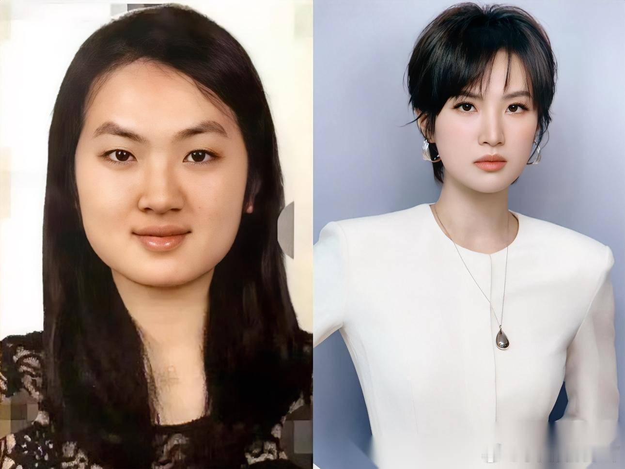 大家都在惊叹姚安娜本名叫姚思为，可我却发现了一个有意思的点，虽然照片上的她和现在差距非常大，但是我敢