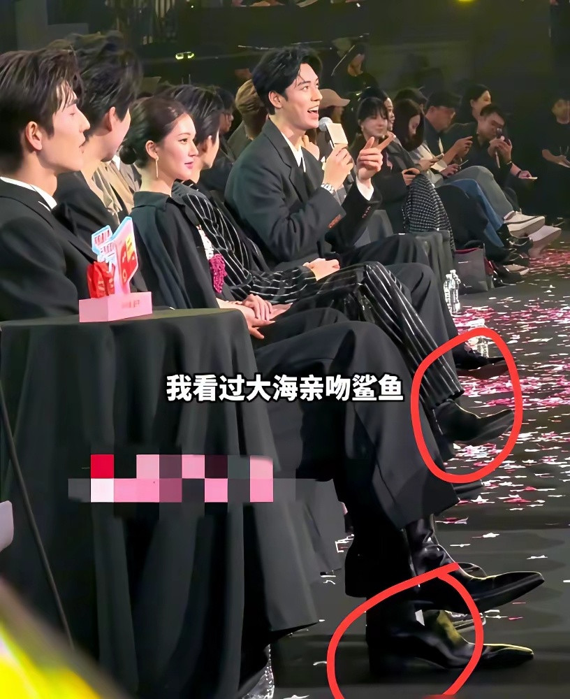 内娱男演员的身高，真是一门玄学！张凌赫那边，身高190厘米，跟穿着高跟鞋的超模贺