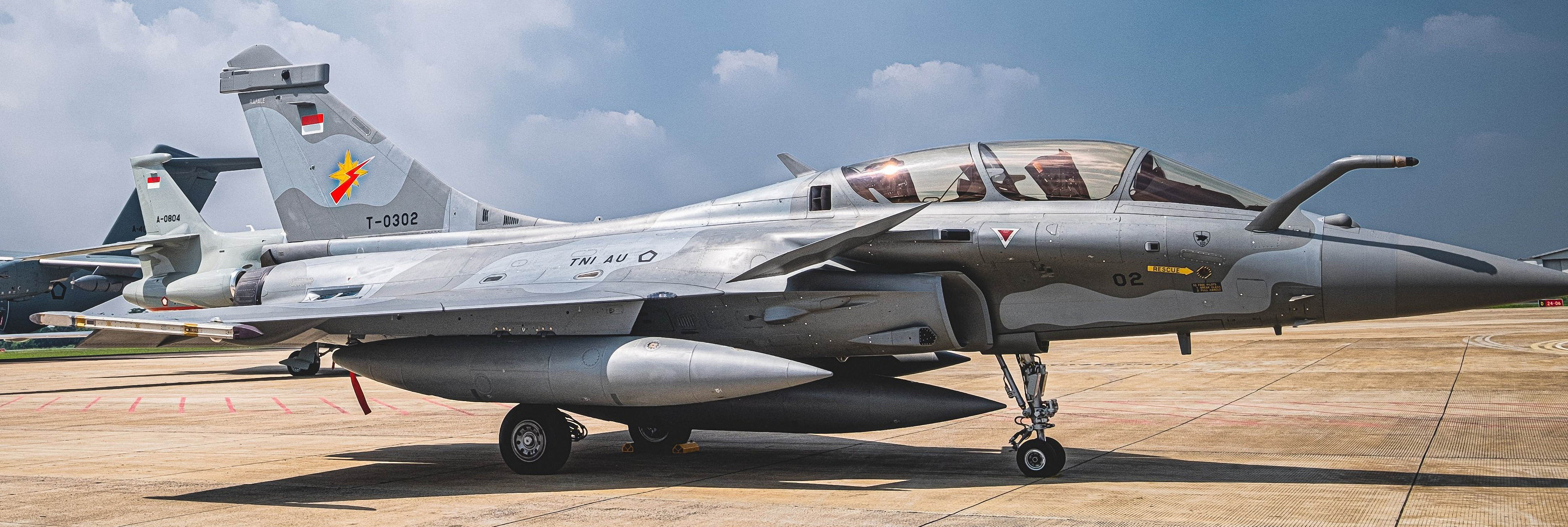高分辨率图像少见的印度尼西亚阵风、SU30、F16