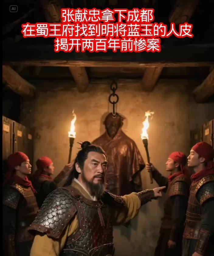 1393年3月，一具人皮被送进蜀王府，王妃看到后大叫一声：父亲！然后栽倒在地。原