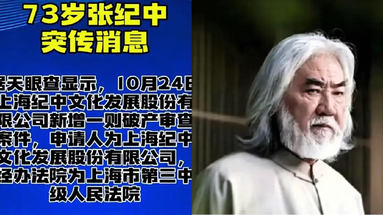 74岁张纪中彻底“翻车”!公司成失信被执行人、被追债、前妻曝财产转移猛料。