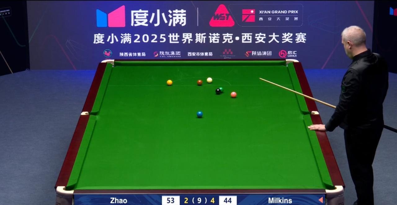 严重怀疑米尔金斯这杆黄球是故意的，以他的水平再怎么样也不至于打成这样的效果。看起