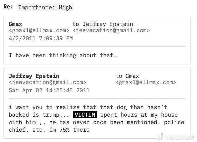 《纽约时报》：今天公布的这批爱泼斯坦文件，最让人感到不安的并不是某一条具体邮件，